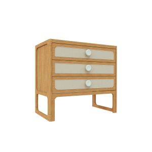 COMODA SKANDI MADEIRA/VERDE OLD