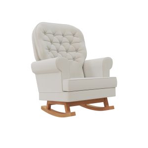POLTRONA COMFORT VELUDO BEGE
