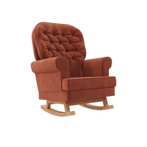 POLTRONA COMFORT VELUDO TERRACOTA